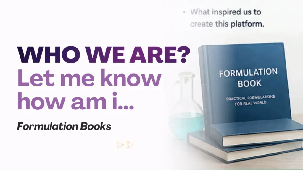 Formulation Books Who we are